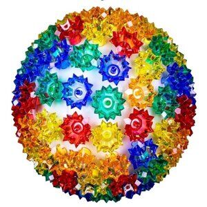 Brightown Christmas 6 in. Ball Lights Multicolored Pack Of Two